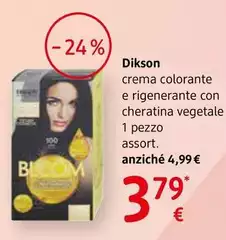 Dikson - Crema Colorante E Rigenerante Con Cheratina Vegetale 1 Pezzo Assort. Dikson - Crema Colorante E Rigenerante Con Cheratina Vegetale 1 Pezzo Assort.