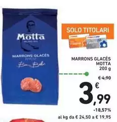 Motta - Marrons Glacés Motta - Marrons Glacés