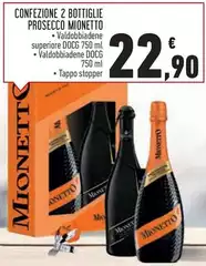 Mionetto - Confezione 2 Bottiglie Prosecco Mionetto - Confezione 2 Bottiglie Prosecco