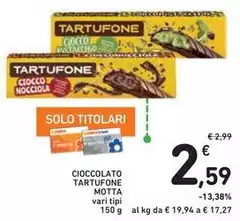 Motta - Cioccolato Tartufone Motta - Cioccolato Tartufone