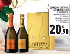 Cartizze - Confezione 2 Bottiglie Cantina Produttori Valdobbiadene Cartizze - Confezione 2 Bottiglie Cantina Produttori Valdobbiadene