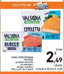 Valsoia - Linea Vegetariana Valsoia - Linea Vegetariana