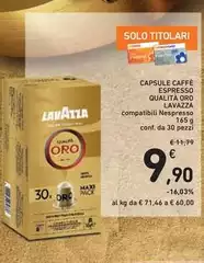 Lavazza - Capsule Caffè Espresso Qualità Oro