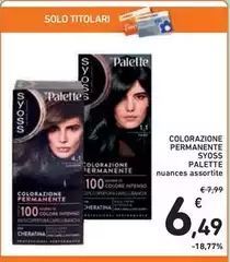 Palette - Colorazione Permanente Syoss Palette - Colorazione Permanente Syoss