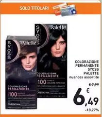 Palette - Colorazione Permanente Syoss Palette - Colorazione Permanente Syoss