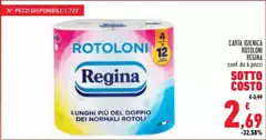 Regina - Carta Igienica Rotoloni Regina - Carta Igienica Rotoloni