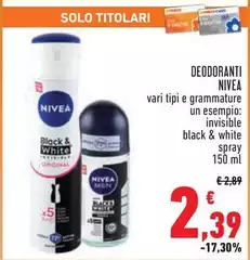Nivea - Deodoranti