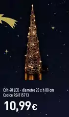 Albero Di Natale In Ferro E Pvc Con 40 Led Albero Di Natale In Ferro E Pvc Con 40 Led