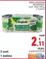 Bonduelle - Piselli Finissimi Bonduelle - Piselli Finissimi