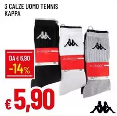 Kappa - 3 Calze Uomo Tennis Kappa - 3 Calze Uomo Tennis