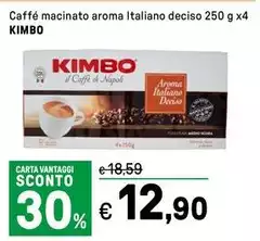 Kimbo - Caffé Macinato Aroma Italiano Deciso