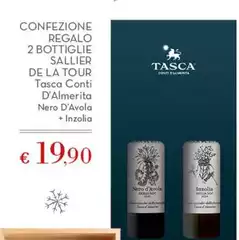 Conti - Confezione Regalo 2 Bottiglie Sallier De La Tour Tasca  D'Almerita Nero D'Avola + Inzolia
