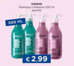 Dikson - Shampoo O Balsamo Dikson - Shampoo O Balsamo