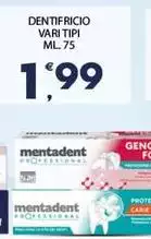 Mentadent - Dentifricio Vari Tipi