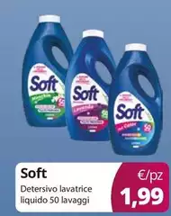 Soft - Detersivo Lavatrice Liquido 50 Lavaggi