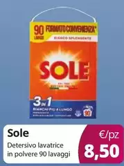 Sole - Detersivo Lavatrice In Polvere 90 Lavaggi