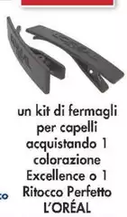 L'Oreal - Un Kit Di Fermagli Per Capelli Acquistando 1 Colorazione Excellence