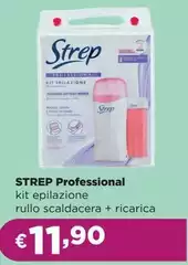 Strep - Professional Kit Epilazione Rullo Scaldacera + Ricarica