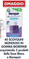 Biorepair - 40 Scovolini Monouso In Gomma  Acquistando 2 Prodotti Delle Linee Blanx O