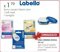 Labello Burro Cacao Classic Care / Soft Rosé