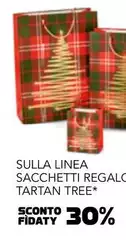 Linea - Sulla Sacchetti Regalo Tartan Tree* Linea - Sulla Sacchetti Regalo Tartan Tree*