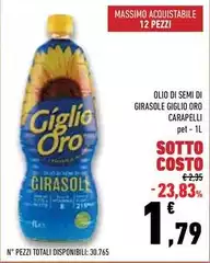 Carapelli - Olio Di Semi Di Girasole Giglio Oro