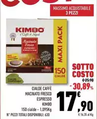 Kimbo - Cialde Caffè Macinato Fresco Espresso