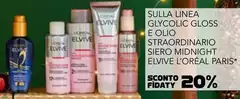 L'Oreal - Sulla Linea Glycolic Gloss E Olio Straordinario Siero Midnight Elvive