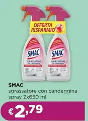 Smac s.p.a. - Sgrassatore Con Candeggina Spray Smac s.p.a. - Sgrassatore Con Candeggina Spray