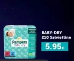 Pampers - Baby-Dry 210 Salviettine