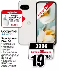 Google -  Pixel + Gemini Smartphone Pixel 9a