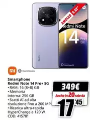 Xiaomi - Smartphone Redmi Note 14 Pro+ 5g