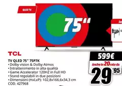 TCL - Tv Qled 75" 75P7K TCL - Tv Qled 75" 75P7K