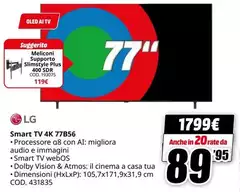 Meliconi - Smart Tv 4k 77b56 Meliconi - Smart Tv 4k 77b56
