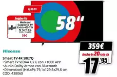 Hisense - Smart Tv 4k 58E70 Hisense - Smart Tv 4k 58E70