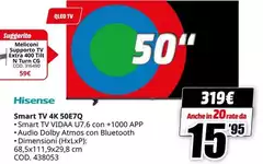 Hisense - Smart Tv 4k 50E70 Hisense - Smart Tv 4k 50E70