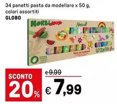 Globo - 34 Panetti Pasta Da Modellare Globo - 34 Panetti Pasta Da Modellare