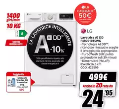 LG - Lavatrice AI DD F4R7010TSWG LG - Lavatrice AI DD F4R7010TSWG