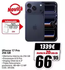 Apple - Iphone 17 Pro 256 Gb Apple - Iphone 17 Pro 256 Gb