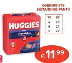 Huggies - Overnights Mutandine-Pants Huggies - Overnights Mutandine-Pants