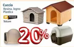 Ferplast - Cuccia Resina, Legno Plastica Ferplast - Cuccia Resina, Legno Plastica