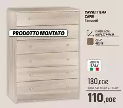 Capri - Cassettiera Capri - Cassettiera