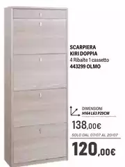 Kiri - Scarpiera Doppia 4 Ribatelli