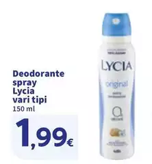 Lycia - Deodorante Spray