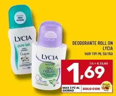 Lycia - Deodorante Roll On
