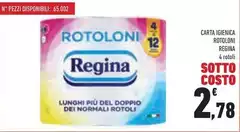 Regina - Carta Igienica Rotoloni Regina - Carta Igienica Rotoloni