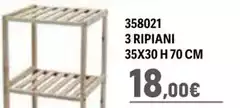 3 Ripiani 35x30 H 70 Cm 3 Ripiani 35x30 H 70 Cm