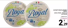 Royal - 25 Piatti Riutilizzabili Royal - 25 Piatti Riutilizzabili
