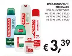Borotalco - Linea Deodoranti Roll On 