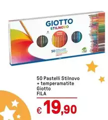 Giotto - 50 Pastelli Stilnovo + Temperamatite Giotto - 50 Pastelli Stilnovo + Temperamatite